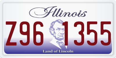 IL license plate Z961355