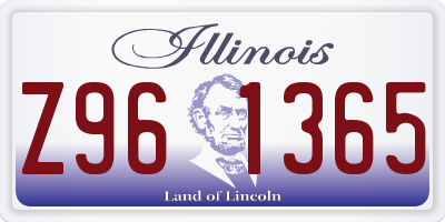 IL license plate Z961365