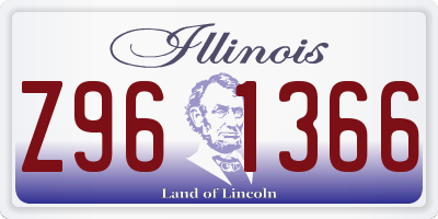 IL license plate Z961366