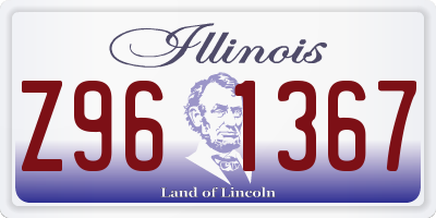 IL license plate Z961367
