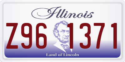 IL license plate Z961371
