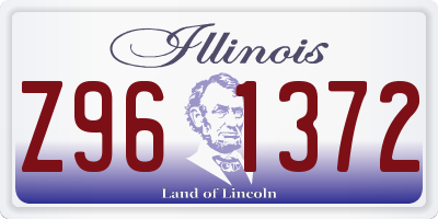 IL license plate Z961372