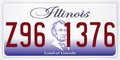 IL license plate Z961376