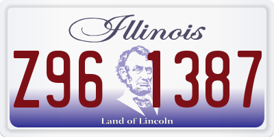 IL license plate Z961387