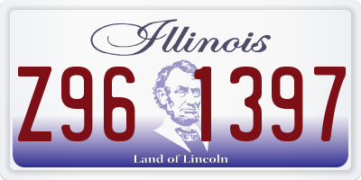 IL license plate Z961397