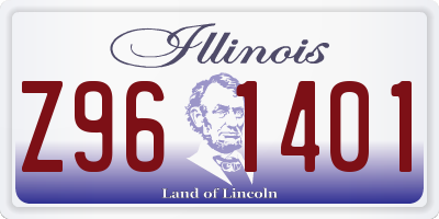 IL license plate Z961401