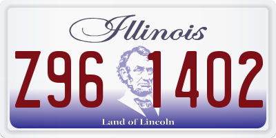 IL license plate Z961402