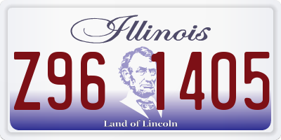 IL license plate Z961405