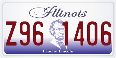 IL license plate Z961406