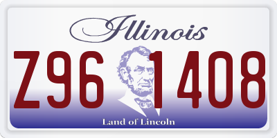 IL license plate Z961408