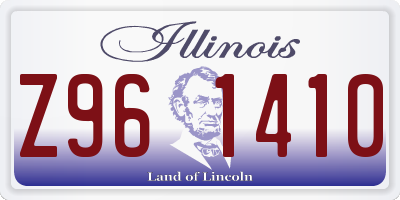 IL license plate Z961410