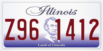 IL license plate Z961412