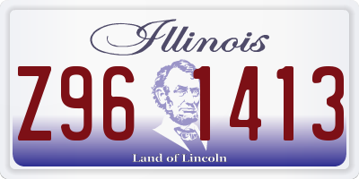 IL license plate Z961413