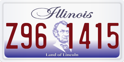 IL license plate Z961415