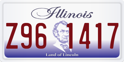 IL license plate Z961417