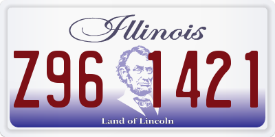 IL license plate Z961421