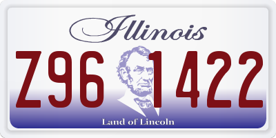 IL license plate Z961422