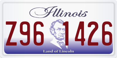 IL license plate Z961426