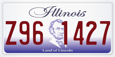 IL license plate Z961427