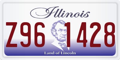 IL license plate Z961428