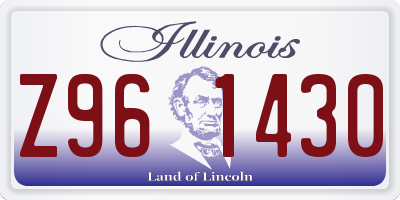 IL license plate Z961430