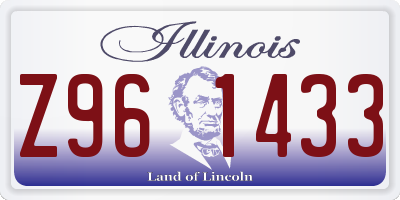 IL license plate Z961433