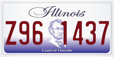 IL license plate Z961437