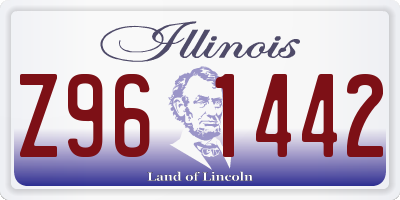 IL license plate Z961442