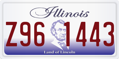 IL license plate Z961443