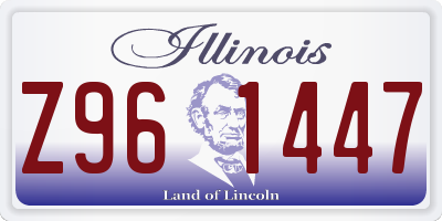 IL license plate Z961447