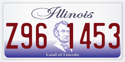 IL license plate Z961453