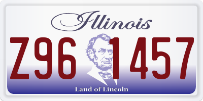 IL license plate Z961457