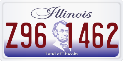 IL license plate Z961462