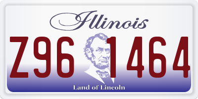 IL license plate Z961464