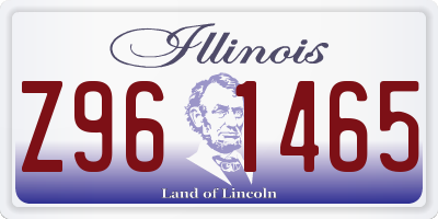 IL license plate Z961465