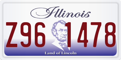 IL license plate Z961478