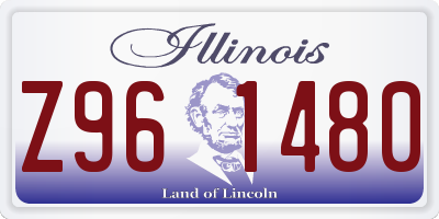 IL license plate Z961480