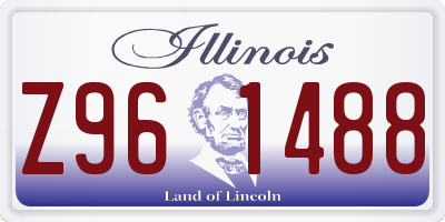 IL license plate Z961488