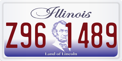 IL license plate Z961489