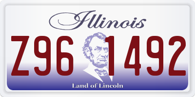 IL license plate Z961492