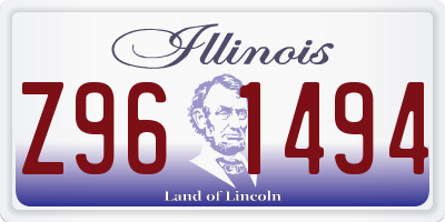 IL license plate Z961494