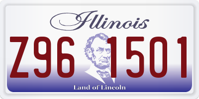 IL license plate Z961501