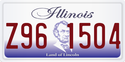 IL license plate Z961504