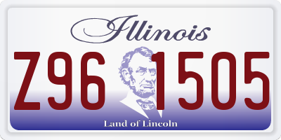 IL license plate Z961505