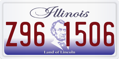 IL license plate Z961506