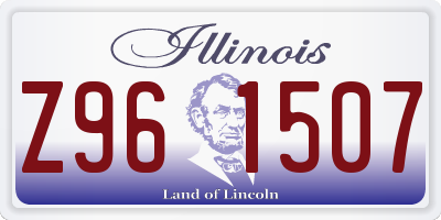IL license plate Z961507