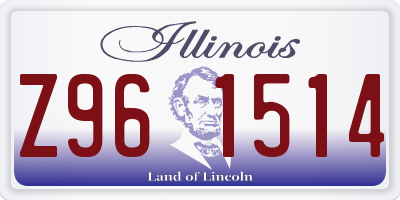 IL license plate Z961514