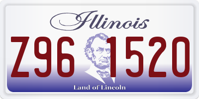 IL license plate Z961520