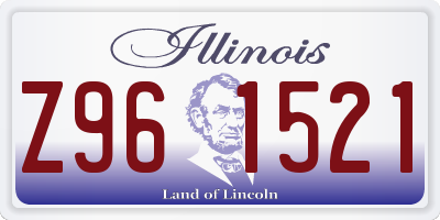 IL license plate Z961521
