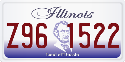IL license plate Z961522